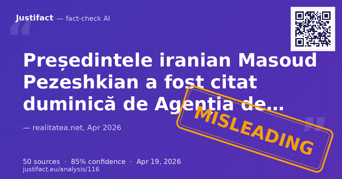 Articolul prezintă o serie de declarații și evenimente recente legate de conflictul dintre Iran și Statele… — rated ÎNȘELĂTOR