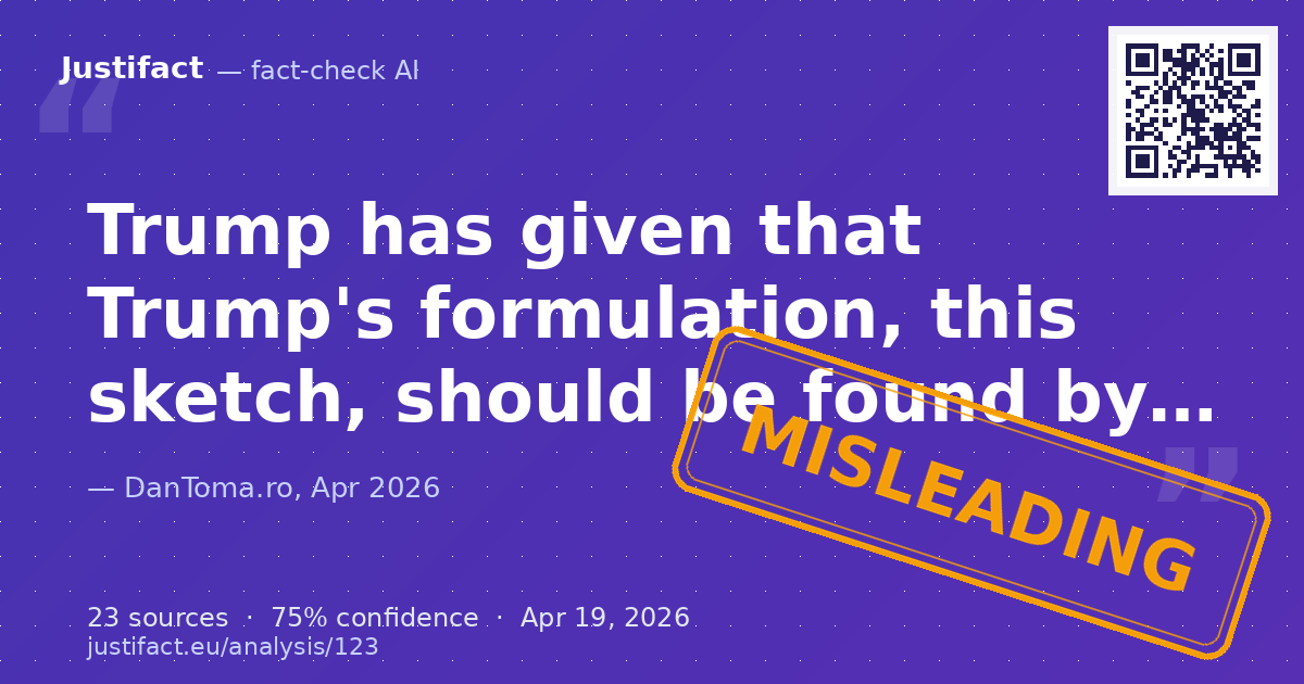 A video transcript by journalist/political analyst Dan Toma, uploaded on April 19, 2026, discussing variou… — rated ÎNȘELĂTOR