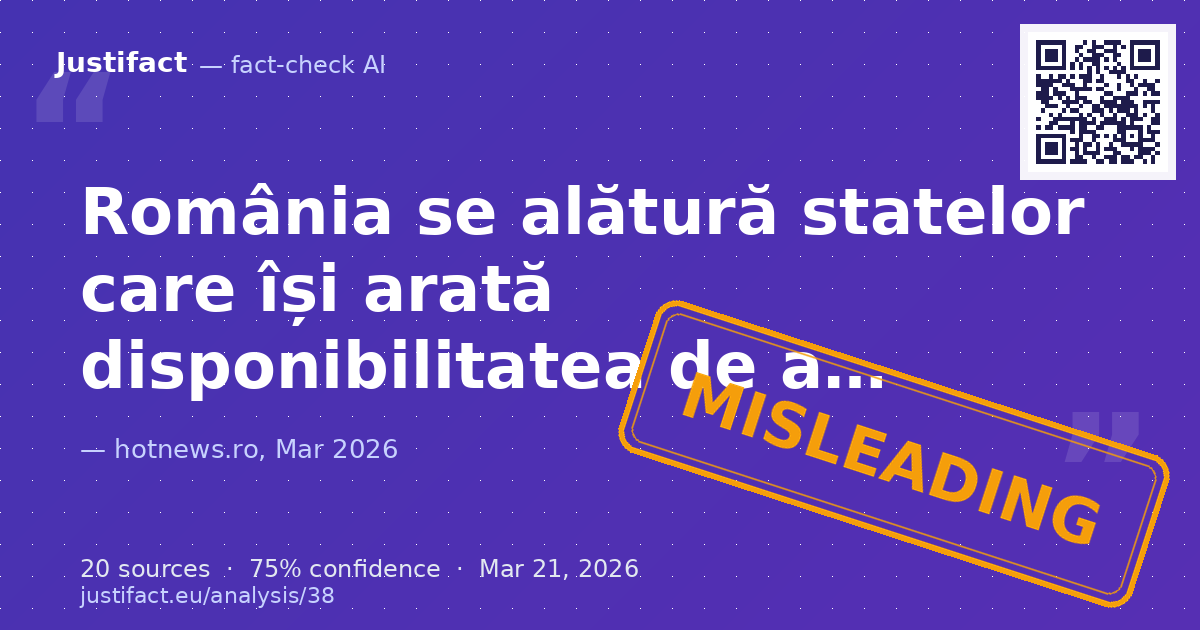 Articolul analizează decizia României de a se alătura unei declarații internaționale privind libertatea de… — rated ÎNȘELĂTOR