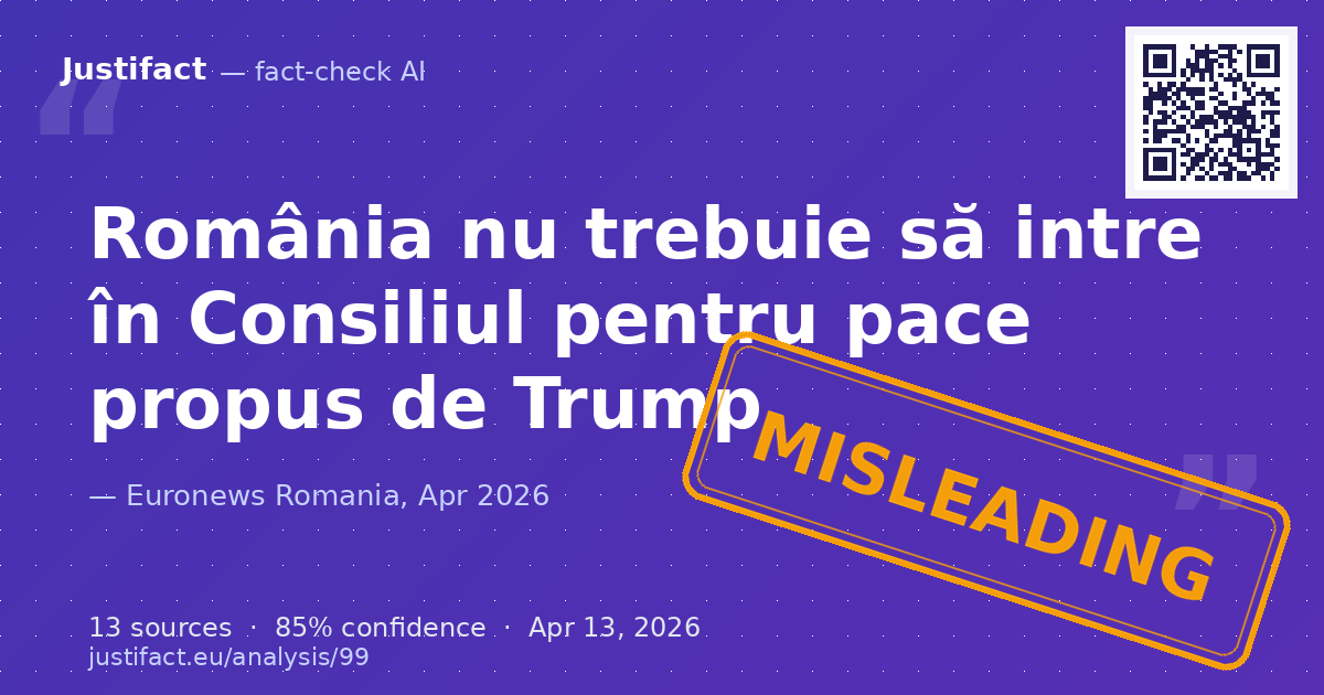 Afirmațiile fostului președinte Traian Băsescu despre inițiativa lui Donald Trump de a crea un Consiliu pe… — rated ÎNȘELĂTOR